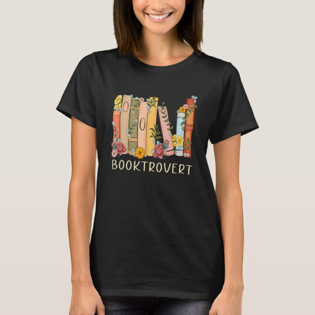 Booktrovert Reading Librarian T-Shirt (Vorderseite)