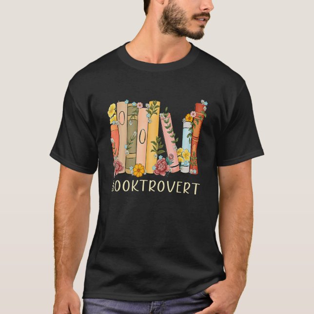 Booktrovert Reading Librarian T-Shirt (Vorderseite)