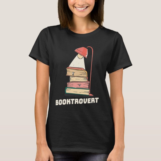 Booktrovert  Reading Reader Bookworm Teacher T-Shirt (Vorderseite)