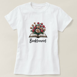 Booktrovert-Wildblumen T-Shirt