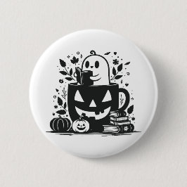 Bookween Halloween Button