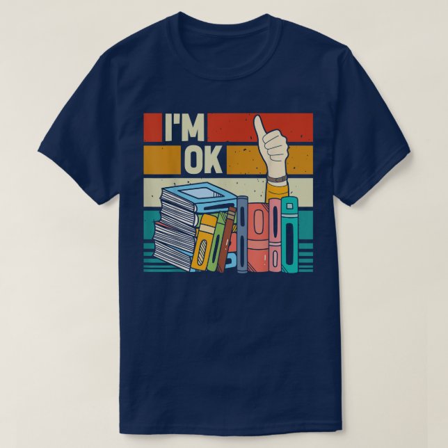 Bookworm93 Book Lover Reader T-Shirt (Design vorne)