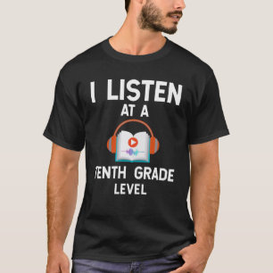 Bookworm Audiobook Lover - Ich höre auf einem zehn T-Shirt