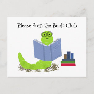 Bookworm - Book Club Invitation