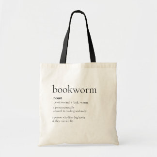 bookworm book lover tote bag tragetasche