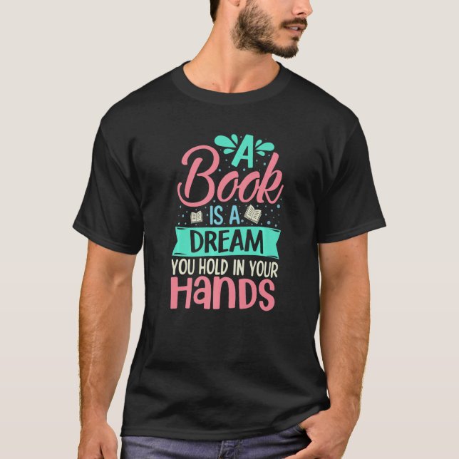 Bookworm Buchungsanzeige Leseprogramm Text 2 T-Shirt (Vorderseite)