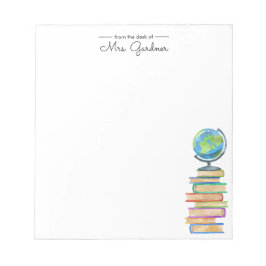 Bookworm der Weltklasse | Kindergartenlehrer Notizblock