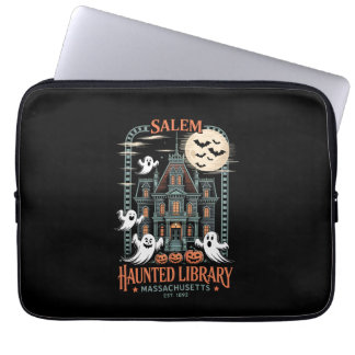 Bookworm Halloween Shirt Haunted Library Laptopschutzhülle