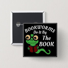 Bookworm-Spaß Button