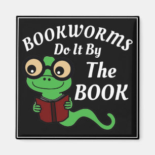 Bookworm-Spaß Magnet