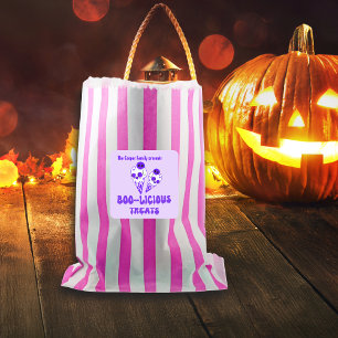 Boolicious Halloween Leckereien Labels Individuell Quadratischer Aufkleber