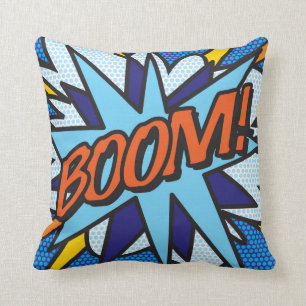 BOOM BANG Lustige Retro-Comic-Book-Pop-Art Kissen