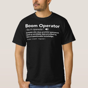 Boom-Betreiber-Definitions-T-Shirt T-Shirt