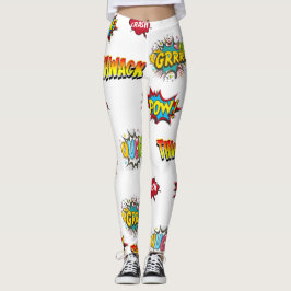 Boom Boom Pow Expressions Comiques Leggings