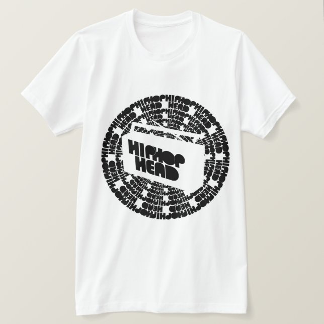 Boom Box HipHop Head T-Shirt (Design vorne)