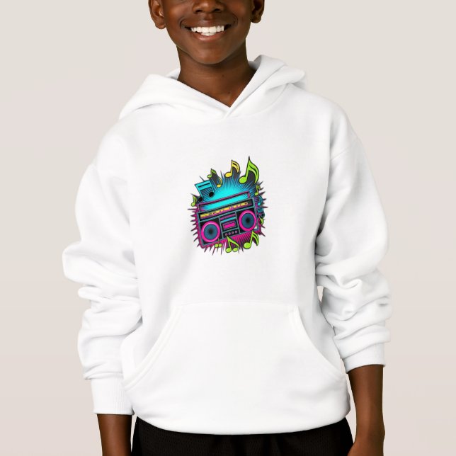 Boom-Box Hoodie (Vorderseite)