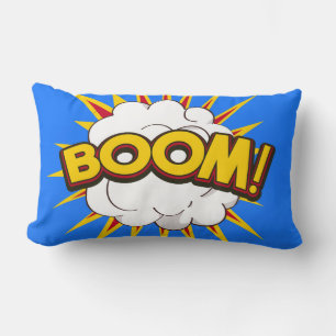 Boom! Cartoon-Explosion Lendenkissen