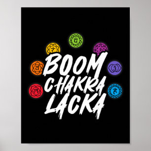 Boom Chakra Lacka Yoga Meditation Reiki Spirituell Poster
