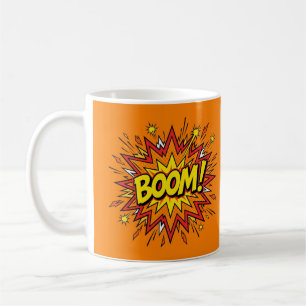 BOOM Comic-Book-Pop-Art Orange Tasse
