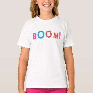 BOOM! Comic-Typografie-T-Shirt T-Shirt