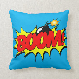 Boom - Comic-Zeichen/Kissen Kissen