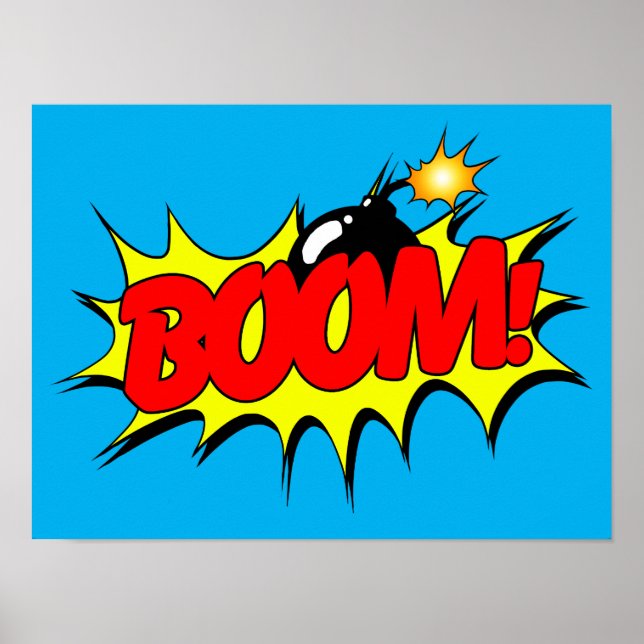 Boom - Comic Zeichen / Poster (Vorne)