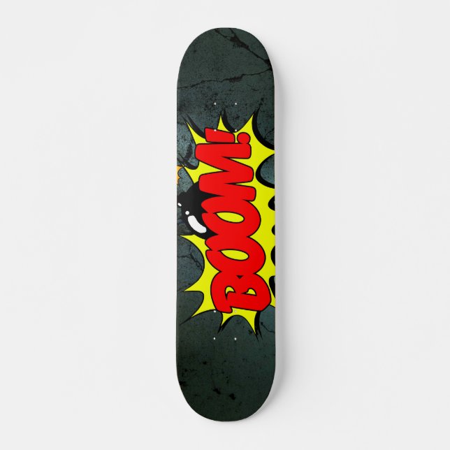 Boom - Comiczeichen/Skateboard Skateboard (Vorne)