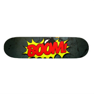 Boom - Comiczeichen/Skateboard Skateboard