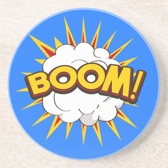 Boom! Explosion des Cartoon Getränkeuntersetzer (Vorne)