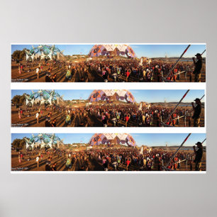 Boom-Festival 2004 - enormer dreifacher Druck Poster