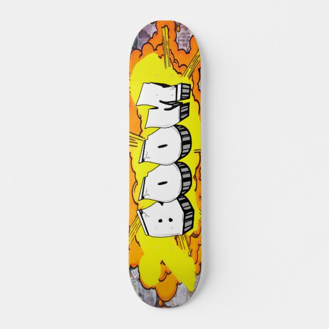 Boom Graffiti Personnalisé Cool Skateboard (Devant)