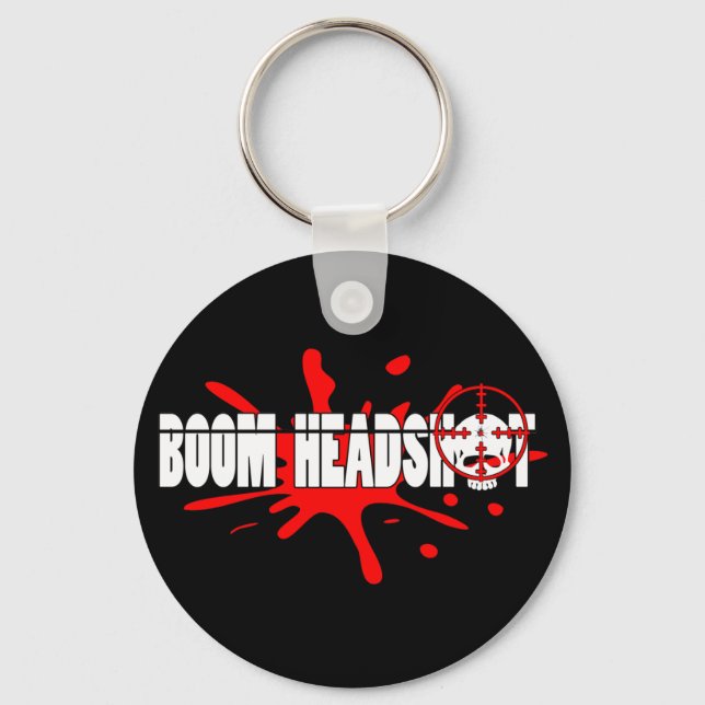 Boom Headshot Schlüsselanhänger (Vorderseite)