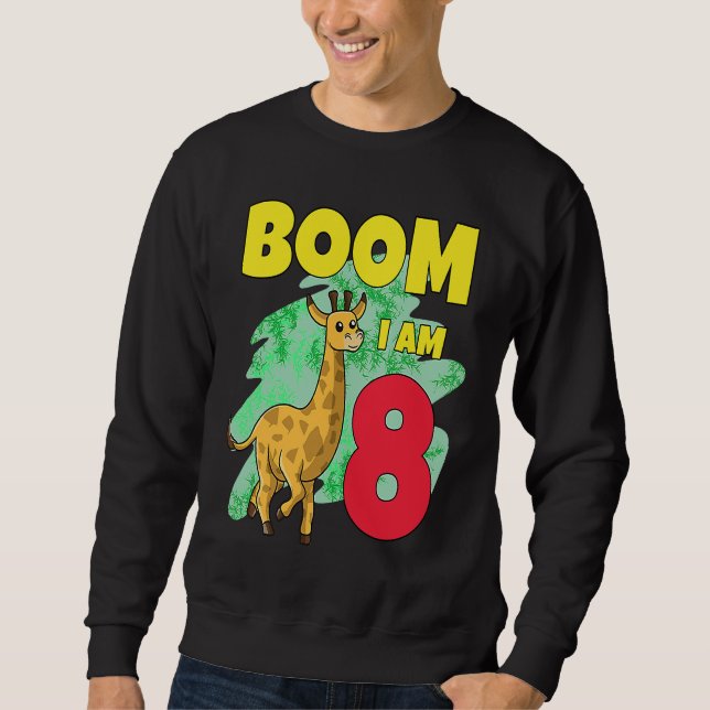 Boom Im 8 Giraffe Sweatshirt (Vorderseite)