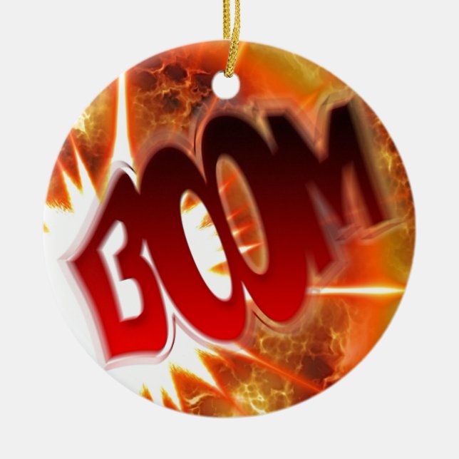 Boom! Keramikornament (Vorne)