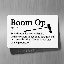 Boom Op Definition - Set Life 4" x 6" Flex Magnet