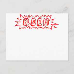 Boom! Postkarte
