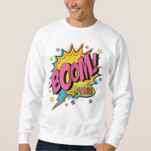 BOOM POW Sweatshirt de BD - Retro Pop Art Explosio