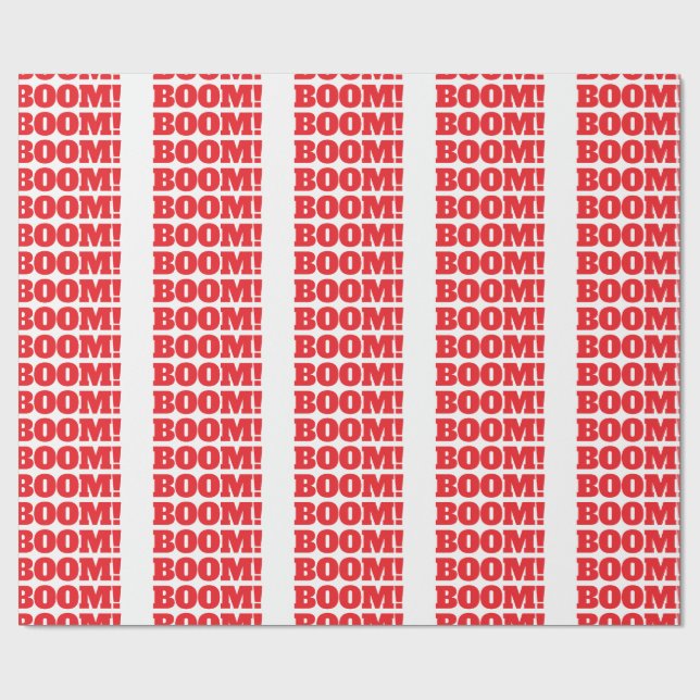 BOOM Professional elegant modern minimalist plain Geschenkpapier (Flach)