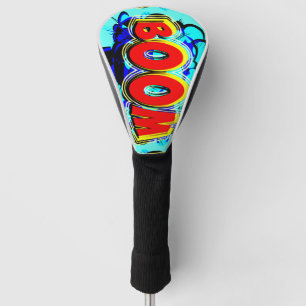 Boom Red and Yellow Comic Book Action Buble Golf Headcover