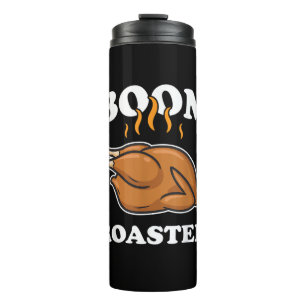 Boom Roasted Happy Thanksgiving Funny Turkey Gesch Thermosbecher