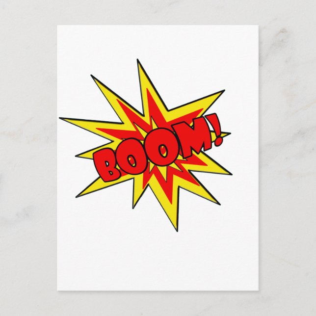 Boom! SFX CARTOON Postkarte (Vorderseite)
