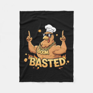 Boom Sted Lustiger Truthahn Bbq-Grillieren Ernteda Fleecedecke
