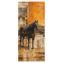 BooMajestic Horse im Abstrakten Sonnenuntergang