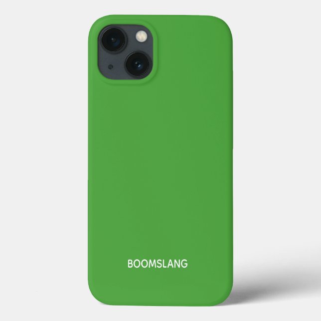 Boomarang nom couleur verte Coque-Mate coque iphon (Verso)