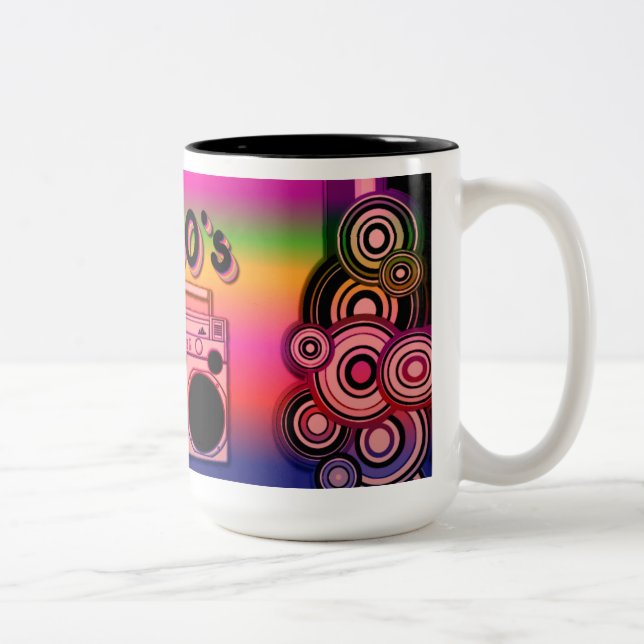 Boombox 80's Retro Coffee Mug 2 (Droit)