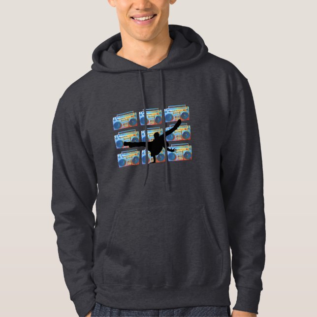 Boombox B-Junge Hoodie (Vorderseite)