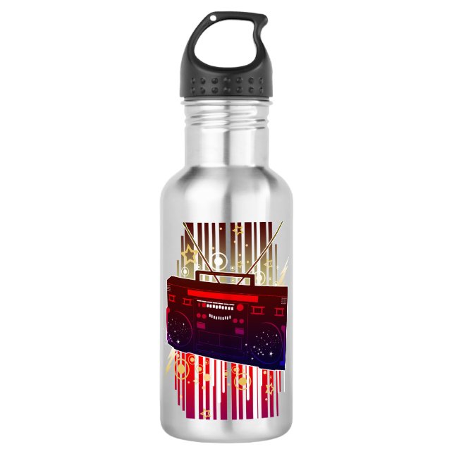 Boombox-Blast Edelstahlflasche (Vorderseite)