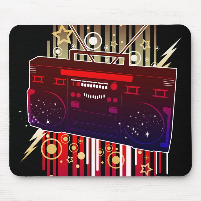 Boombox-Blast Mousepad (Vorne)