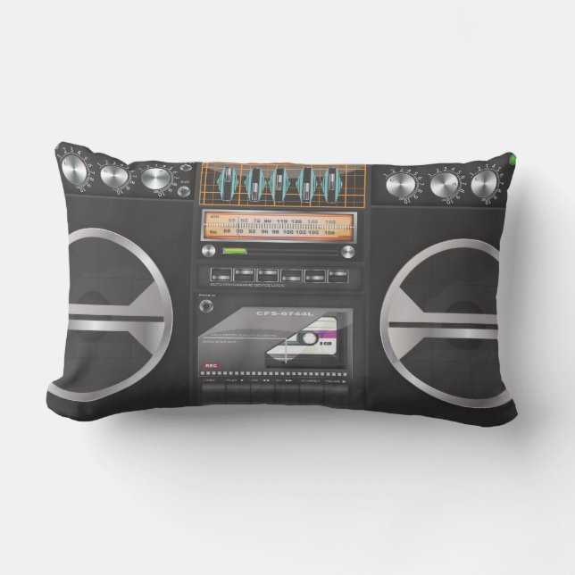 Boombox Ghetto Blaster Lendenkissen (Vorderseite)