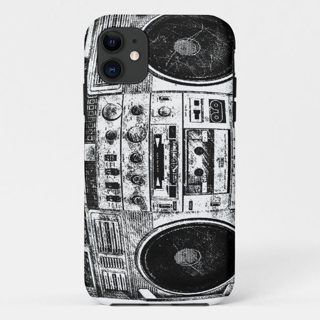 Boombox Graffiti Case-Mate iPhone Hülle (Rückseite)